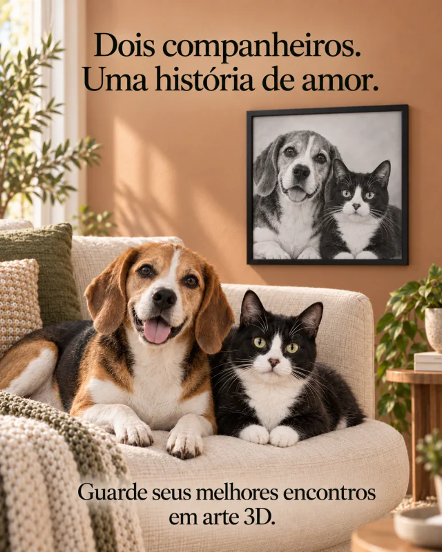 Dois companheiros — Composições ilustrativas. O resultado depende da fotografia escolhida.