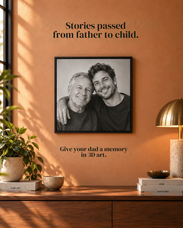 Father’s Day — Illustrative compositions. The result depends on the selected photograph.