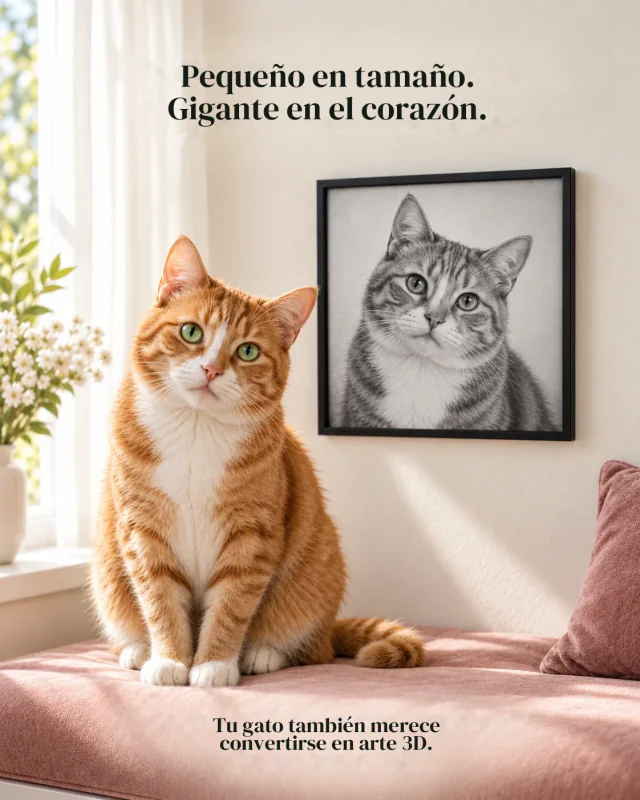Gatos — Composiciones ilustrativas. El resultado depende de la fotografía elegida.