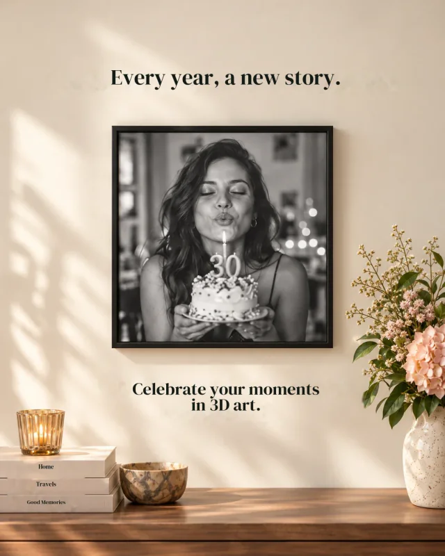 Birthdays — Illustrative compositions. The result depends on the selected photograph.