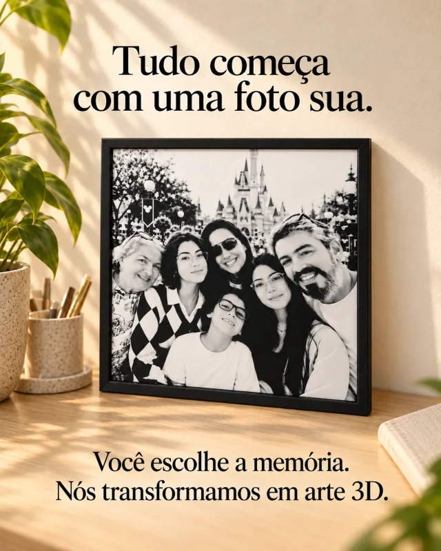 Família — Composições ilustrativas. O resultado depende da fotografia escolhida.