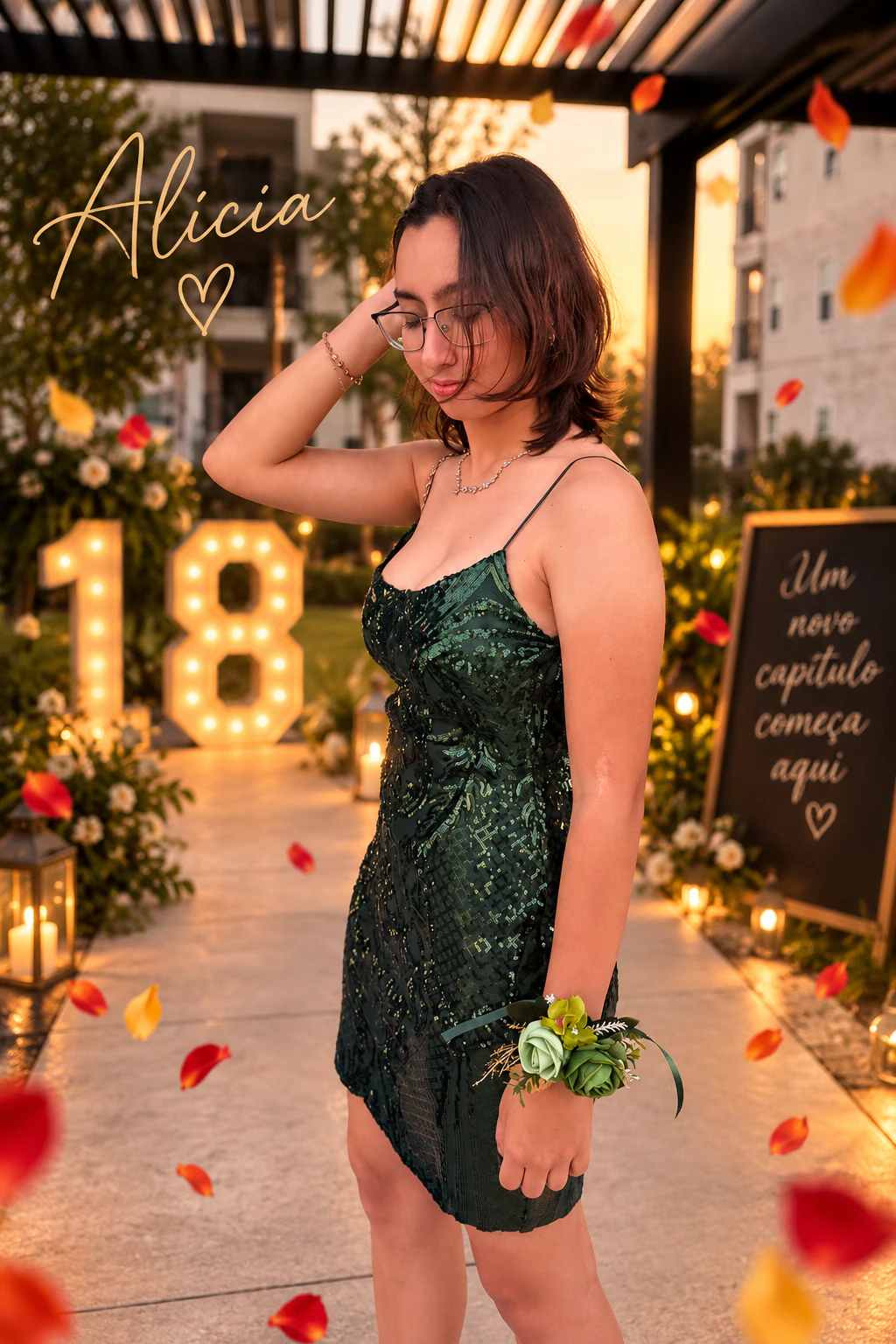Alícia on her 18th birthday